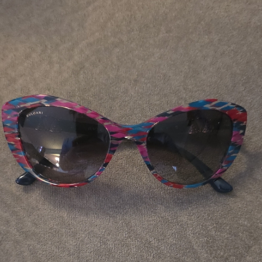 Bulgari Blue and Gold Accented Eyewear - Picture 2 of 4